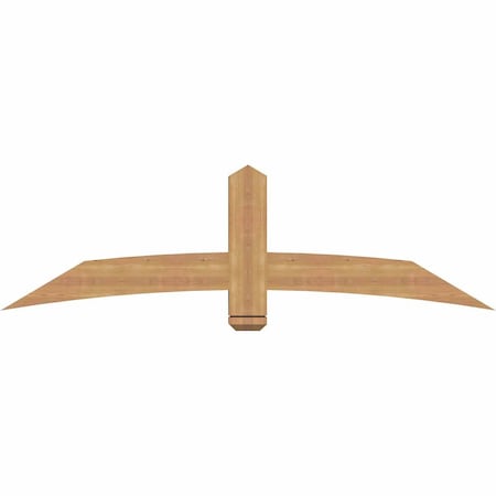 Ekena Millwork Bellingham Timber Gable Bracket, Western Red Cedar, 72"W x 21"H x 3 1/2"D x 5 1/2"F, 7/12 Pitch GBW072X21X0406BEL00SWR